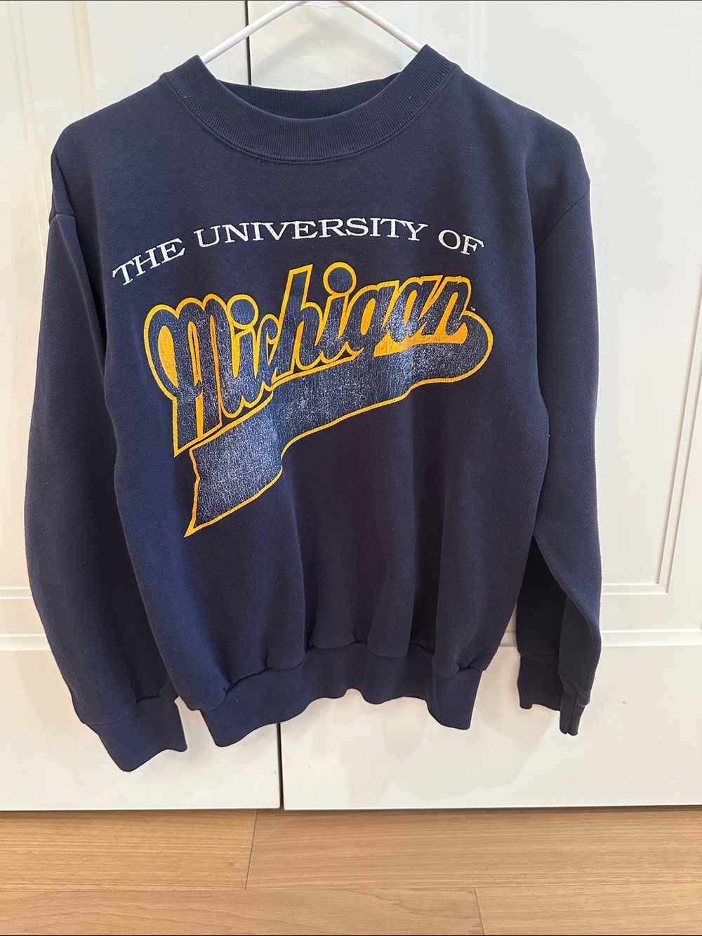 University of Michigan Navy Crewneck Sweatshirt
